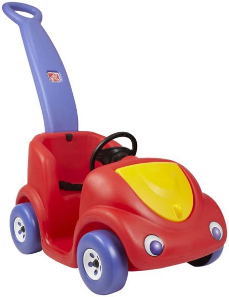 smoby push along car with parent handle